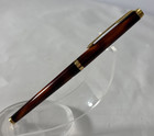 Parker 180 Imperial Fountain Pen With F B Nib Brown Marbled Gold Trim - Vintage