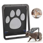 Dog Cat Magnetic Flap Screen Door Small Pet Puppy Lockable Gate Frame Wall Entry