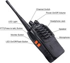 Lot Of 2 - Two Way Radio  Long Range Walkie Talkies 16-channel