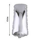 40  Silver Letter I Mylar Foil Balloon 1 Pc Party Backdrop Decorations Supply