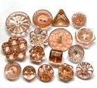 Beautiful Collection Of Depression Era Pink Glass Buttons