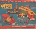 Vintage Fisher Price Little People Play Family Circus Train 1973  991 Complete