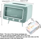 Retro Tv Tissue Box Cover With Phone Holder     Cute Vintage Napkin Dispenser
