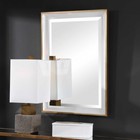 Gema Xl 34  Sophisticated Wall Vanity Beveled Mirror Uttermost 09627