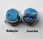 1pcs Led Metal Buttons Latching Push Switch On Off 16mm Mountin Self Reset