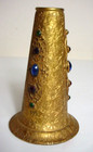 Gorgeous Ornate Antique Hatpin Holder With Jewels