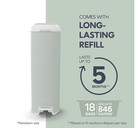 Diaper Genie Platinum Pail With Easy Roll Refill 18 Bags  Stainless Steel   H   