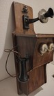 Rare C 1900 Kellogg Fiddleback Wall Telephone    