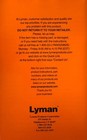 Lyman Inst  Guide For Lyman Reloading And Bullet Casting Products New Ships Free