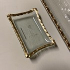 Zodax Glass Vanity Tray With Gold Trim   Matching Soap Dish