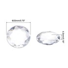 Flat Back Round Acrylic Rhinestones20mm White Crystal Rhinestones 50pcs