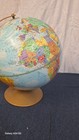    vintage Replogle World Nation Series 12  Globe Raised Metal Stand Map Usa