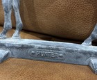 Cast Iron Horse Door Stop Hunter Signed Crk Virginia Metal Crafters 1949 Vintage