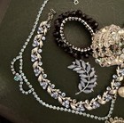 Fancy Antique   Vintage Jewelry Collection  All Seen Here  Lot Of 16 Items 