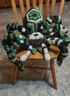 Crochet African Flower Tarantula Toy Pillow Halloween Decoration Large