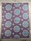 Pottery Barn Kids Crib Quilt   Pillow W sham Purple Floral Toddler Bed 45x35