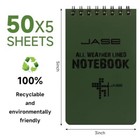 5x All-weather Memo Paper Notepad W  Cover Waterproof Write In The Rain 