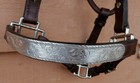 Horse Show Halter Large Sterling Overlay Buckles Silver Nose And Cheeks