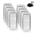 8 Pack Slim Filter Cartridges For Fish Tank Aquarium - Carbon   Ceramic Replacem