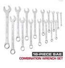 Hyper Tough Combination Wrench Set  Sae  16 Pieces
