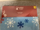New Dolgencorp Holiday Style Christmas Snowflake Polyester Tablecloth 52  X 70 