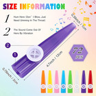 72 Pcs 8 Colors Plastic Kazoos Bulk Kazoo Musical Instruments For Party Favors M