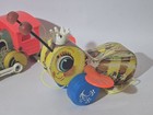 Vintage Fisher Price Wood  Pull Toys Lot Of 7 From The 60s And 70s