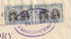 1912 Rhodesia Inventory Document 2 - Black   Blue Fine Used Double Head Pair 