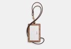 Coach Cz285 Signature Brown Tan Gold  Lanyard Id Badge Holder Nwt New