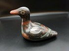 Vintage Ceramic Duck Mexico  Hand Painted made Folk Art Collectible