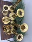 Vintage Brass Candlestick Set - Twisted Barley And Ornate Candlesticks