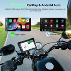 Motorcycle 7  Gps Navigator Wireless Carplay Android Auto Dual Bluetooth Screen