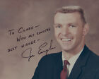 Joe Engle Apollo Astronaut Signed Red Number Photo Autograph Nasa Moon