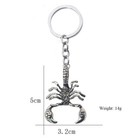  3d Scorpion Bug Insect Silver Pendant Keychain Gift Key Chain