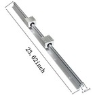 Sbr16-600mm 16mm Linear Slide Guide Shaft 2 Rail 4 Sbr16uu Bearing Block Cnc Set