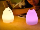 Led Night Lamp For Kids 7 Light Colors Silicone Rechargeable Led Lantern Gift