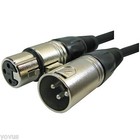 10pack 25 Ft Foot Xlr 3 Pin Male Female Mic Microphone Shielded Audio Cable Cord
