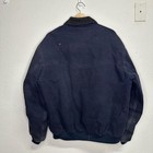 Carhartt Blue Bomber Jacket With Ribbed Collars
