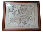 C1721 John Senex New Map Europe Antique Hand Color Atlas Map Senex Molyneux