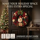 3d Fabric Poke Wreath Diy Kit  Christmas Santa Wreath Craft Kit