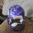 Bud Grant Auto Signed Minnesota Vikings Mini Helmet Psa Coa W  Hof 94 Ins
