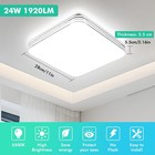2x 11in 24w Led Ceiling Light Ultra-thin Led Ceiling Lamp Flush Mount Fixture