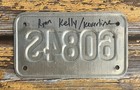 2013 Pennsylvania Motorcycle License Plate 6084s - Live Free Ride Alive
