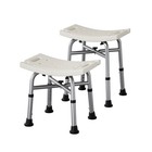 Adjustable 5 Height Heavy Duty Bath Bench Shower Tub Chair Seat Elderly Bathing