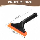 Squeegee 6 Inch Water Blade Shower Squeegee For Window Glass Door  Black