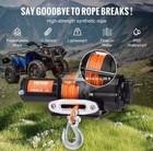Winch 4 500lbs - 2041kg  12volt 12m Rope  Mounting Plate Included