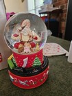 New Hallmark 2001 Coca-cola Santa Christmas Musical Snow Globe Moving Train