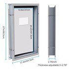Aluminum Heavy Duty Pet Door Dog Cat Magnetic Lockable Flap Screen Gate Frame Xl