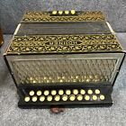 Hohner Vienna Model 2915  a-d  2-row 8-bass 21-treble Button Diatonic Accordion