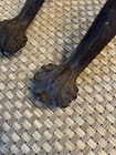 2-antique Bronze brass Door Handle pulls- Ornate Cast Design